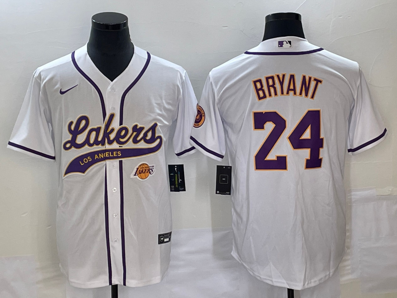 Men Los Angeles Lakers #24 Bryant white 2023 NBA Jersey style 11->los angeles lakers->NBA Jersey